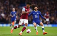 Marc Cucurella in action vs. Aston Villa - Premier League